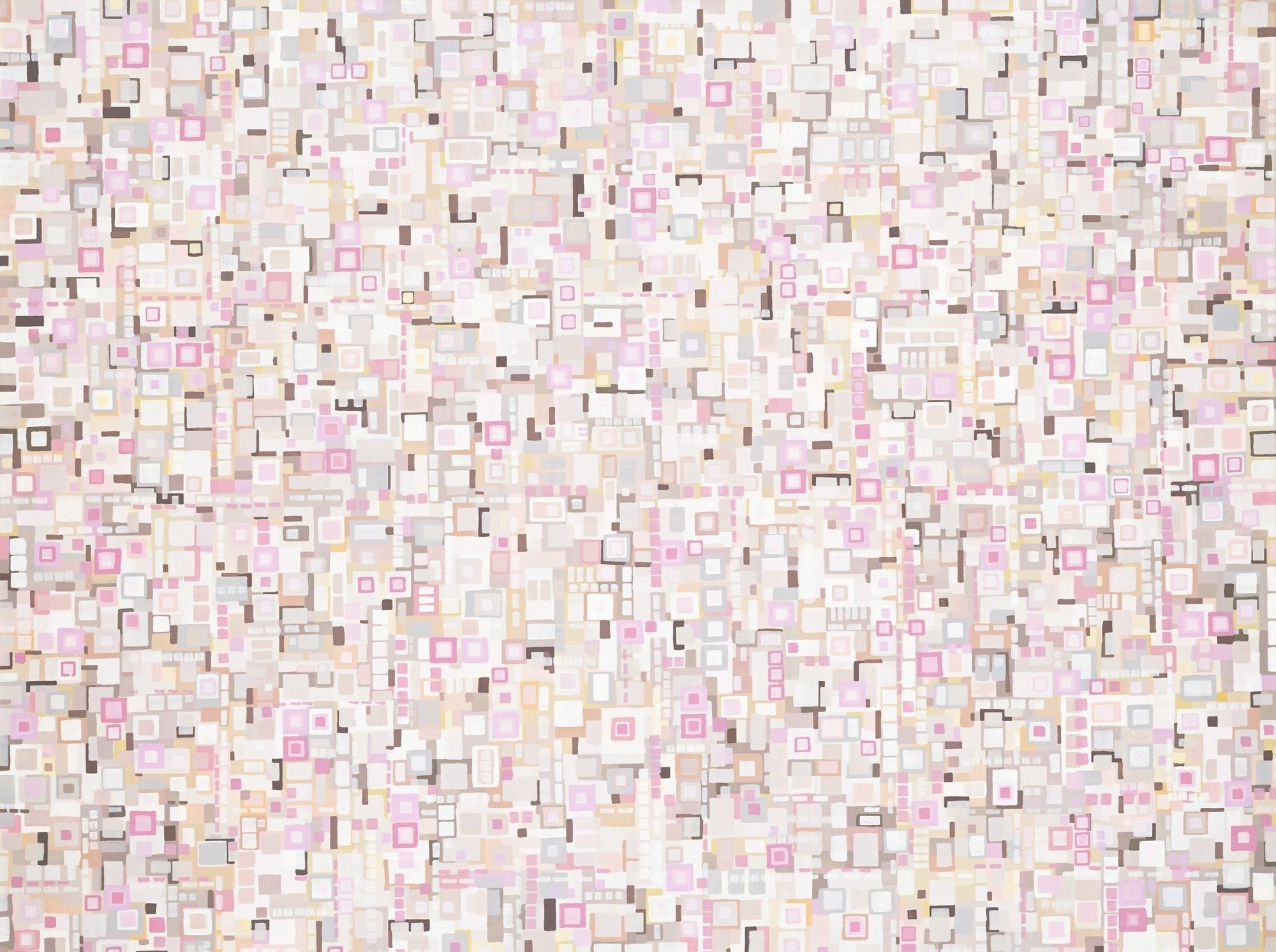 soft pale pink layered miniature squares fine art print